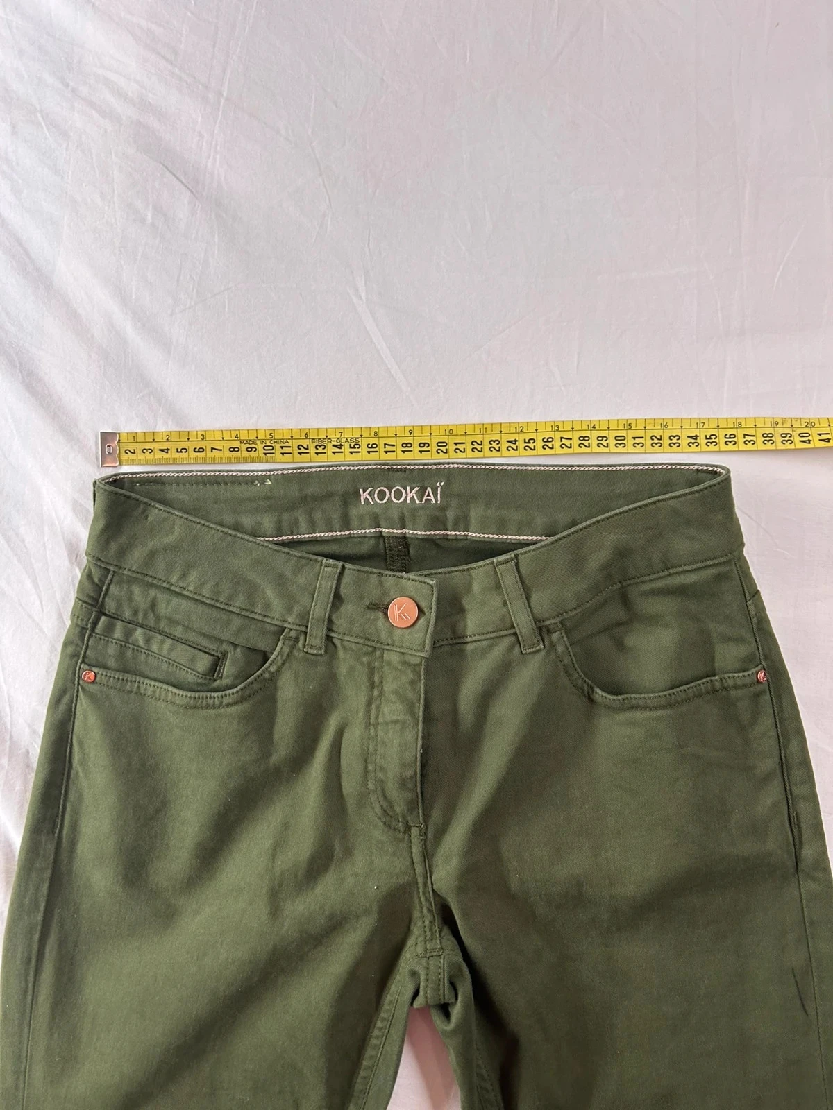 Jean vert vintage kookaï style rétro y2k – photo 6